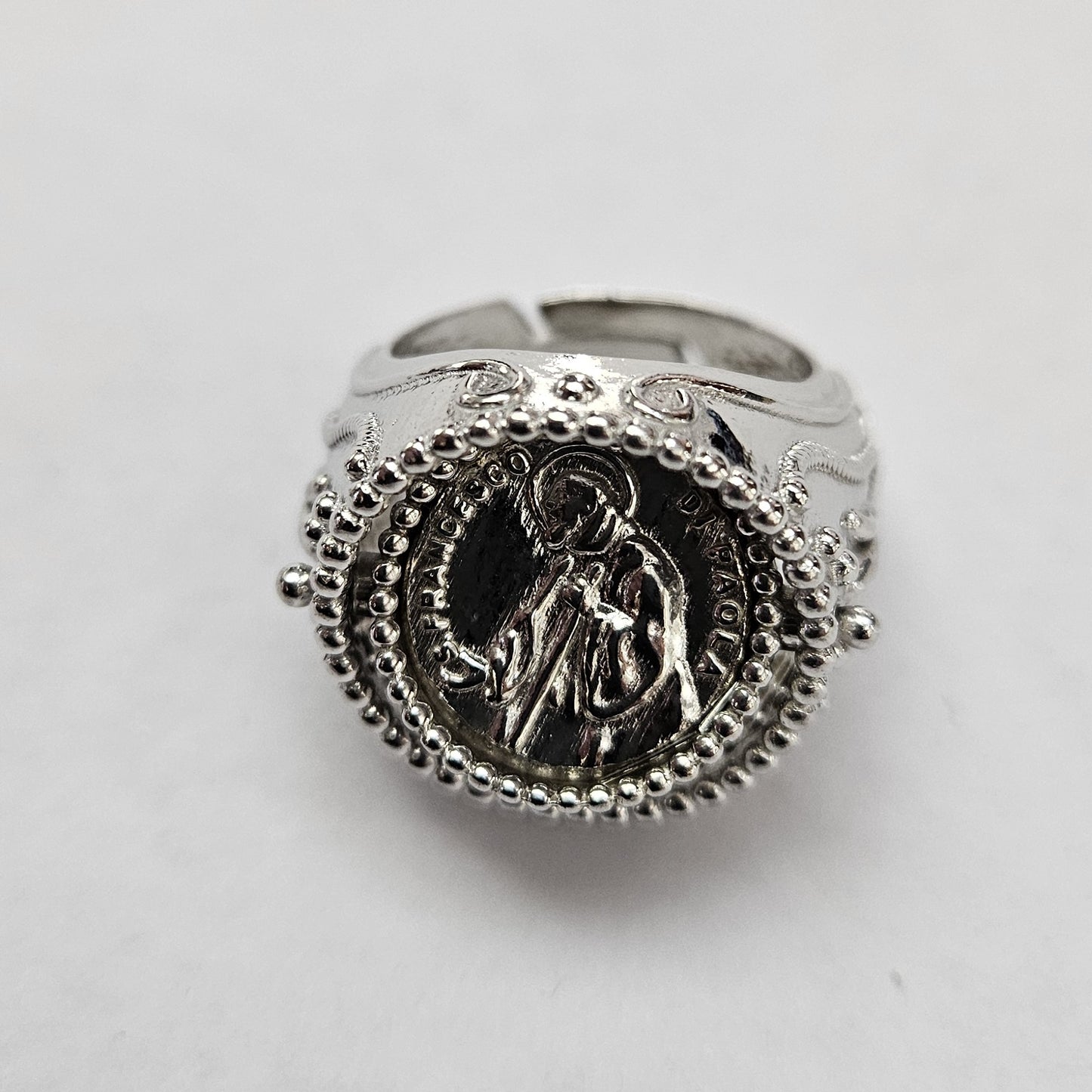 Anello Double Reverse San Francesco di Paola in Argento 925 - AN.DOUBLE.SF  Amanthia   