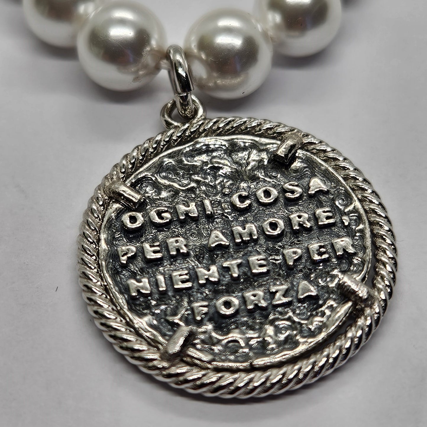 Collana perle con San Francesco di Paola - CO.PP.PC.SF Amanthia