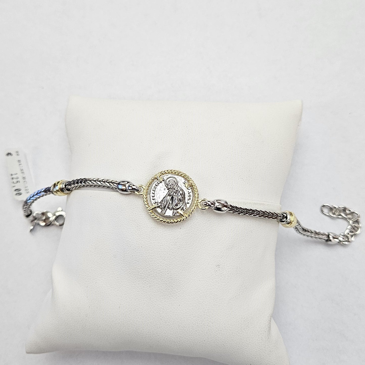 Bracciale San Francesco di Paola Argento - BR.U.SF Amanthia Dorato