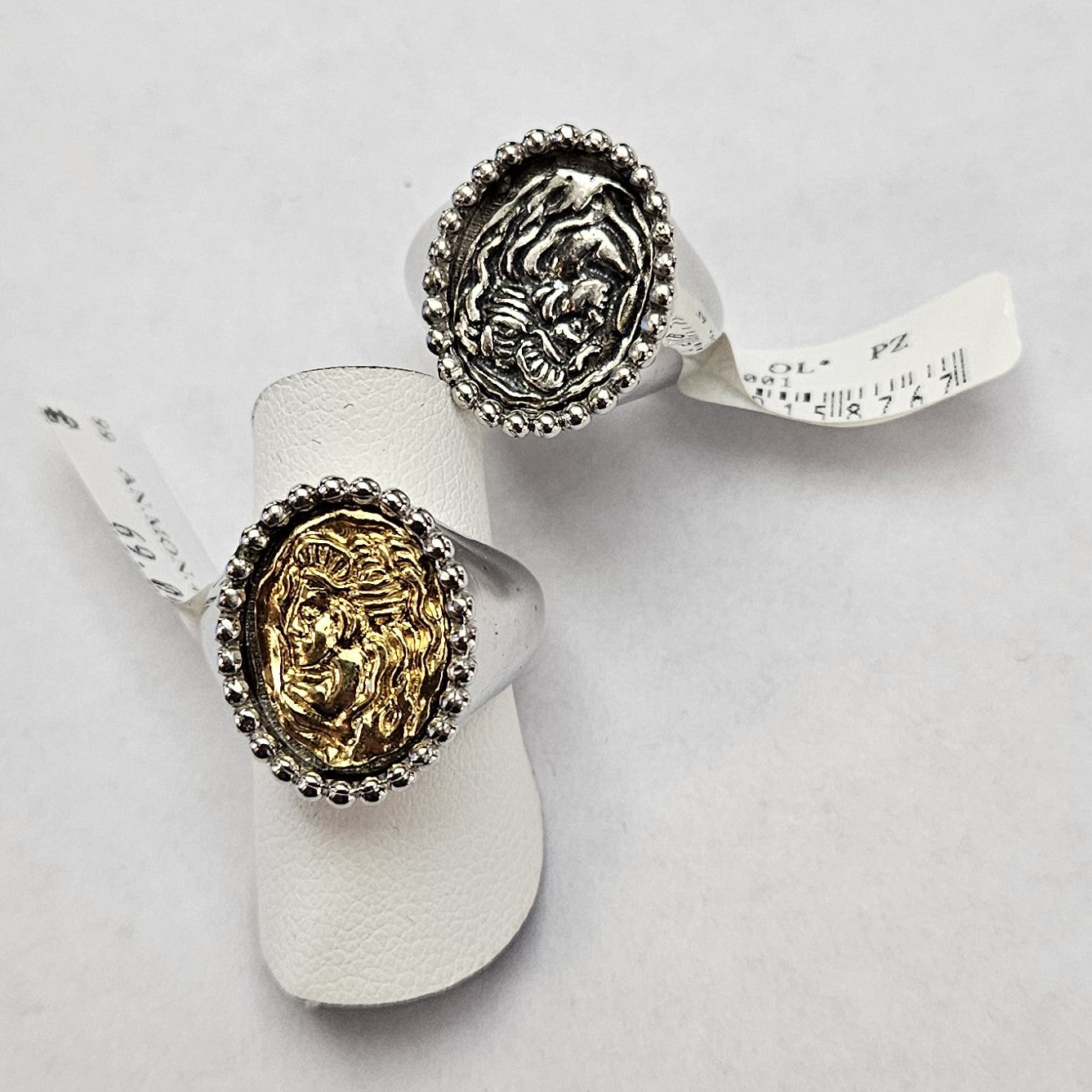 Anello Argento con Moneta Ovale - AN.MON.3.69 Amanthia