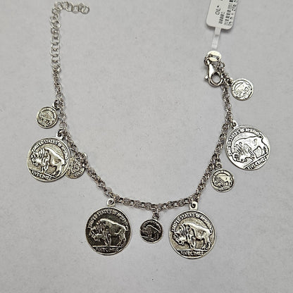 Bracciale Monete in argento 925 - BR.MO  Amanthia   