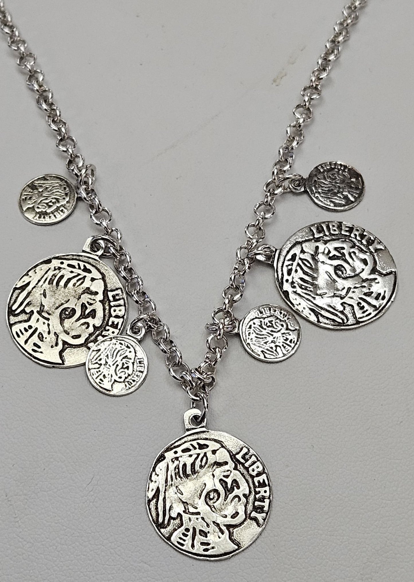 Collana Monete in argento 925 - CO.MO  Amanthia   
