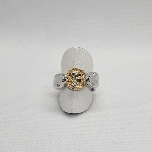 Anello Fascia con Moneta in Argento - AN.MO.2.115 Amanthia
