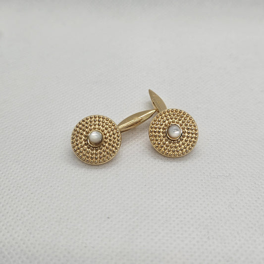 Gemelli in Argento e Madreperla - GE.MP.115 Amanthia Argento dorato