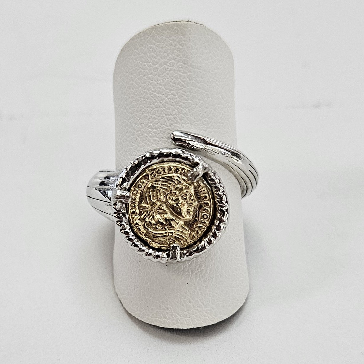 Anello Moneta - AN.MON65 Amanthia Argento Bicolore