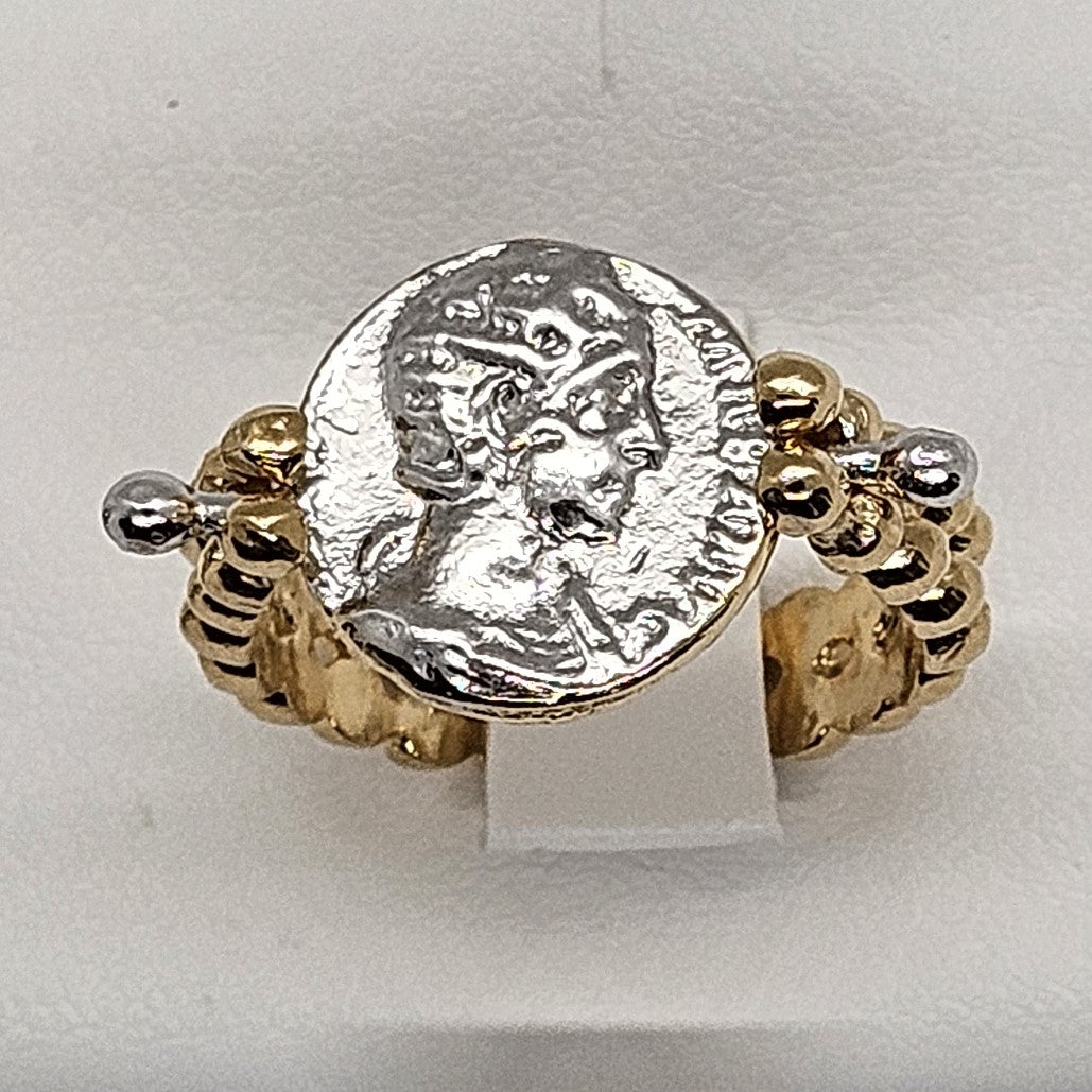 Anello Double Reverse San Francesco di Paola in Argento 925 - AN.DOUBLE.SF.7 Amanthia