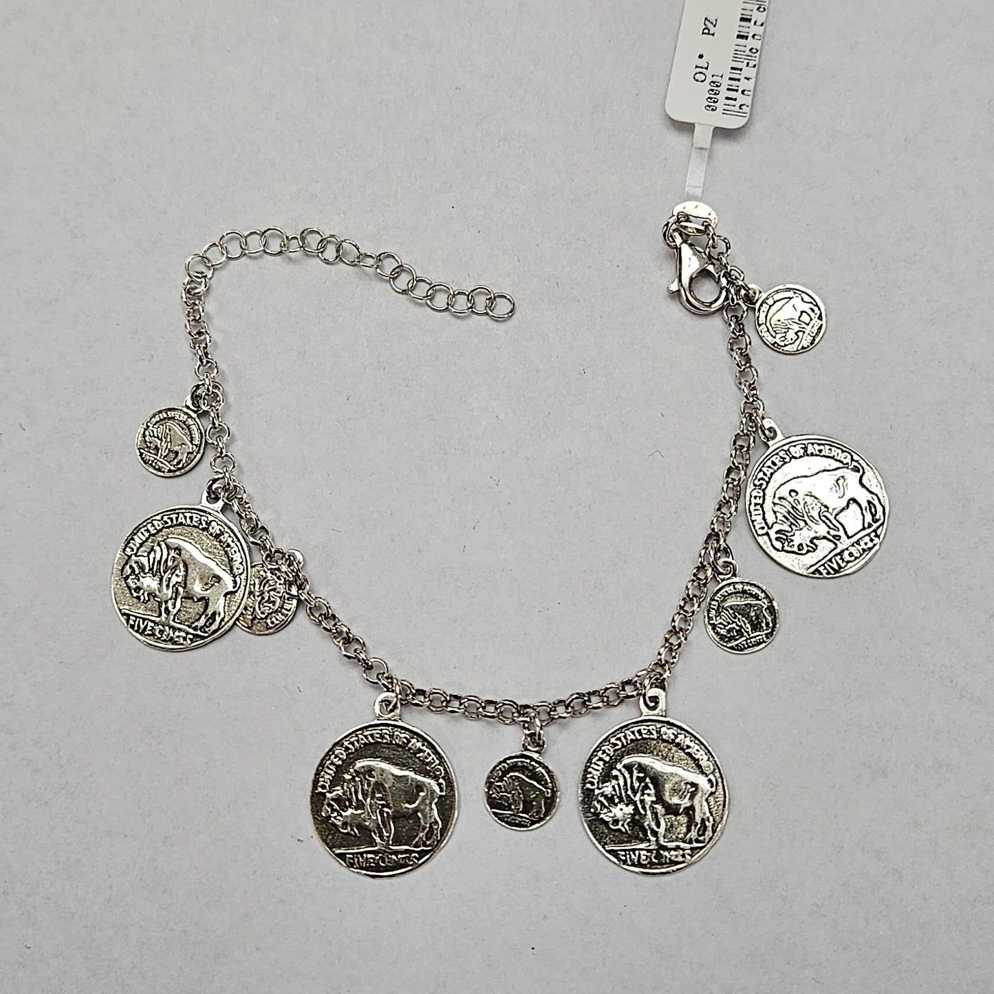 Bracciale Monete in argento 925 - BR.MO Amanthia Monete Bianche