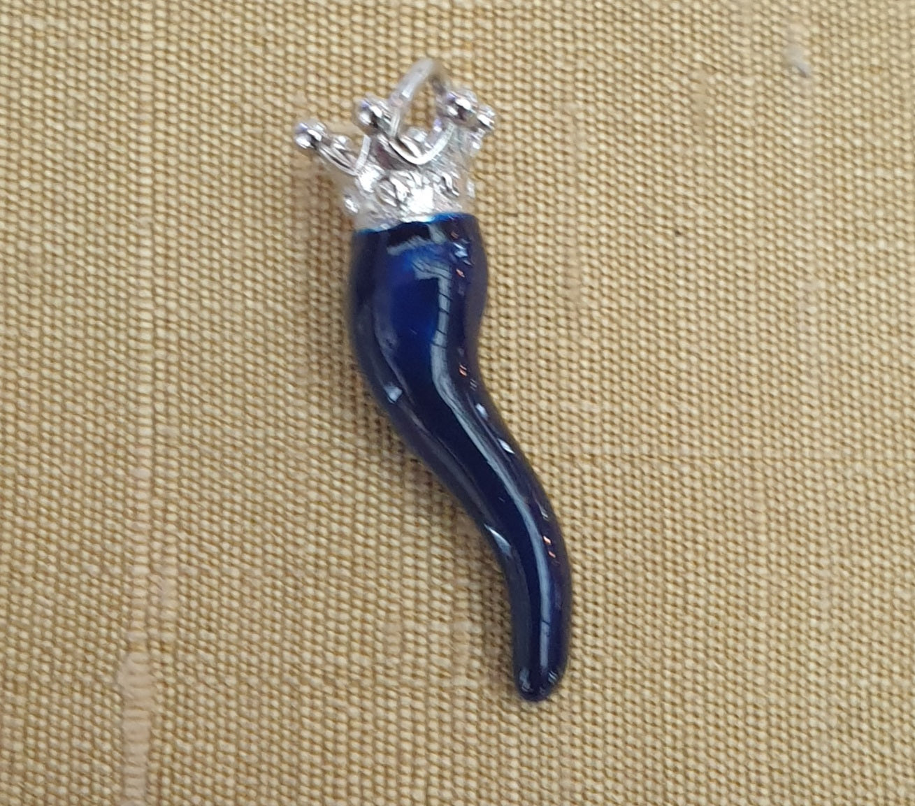Bracciale perla con cornetto smalto blu e argento - BRPPCORBLU.DO  Amanthia Argento bianco  