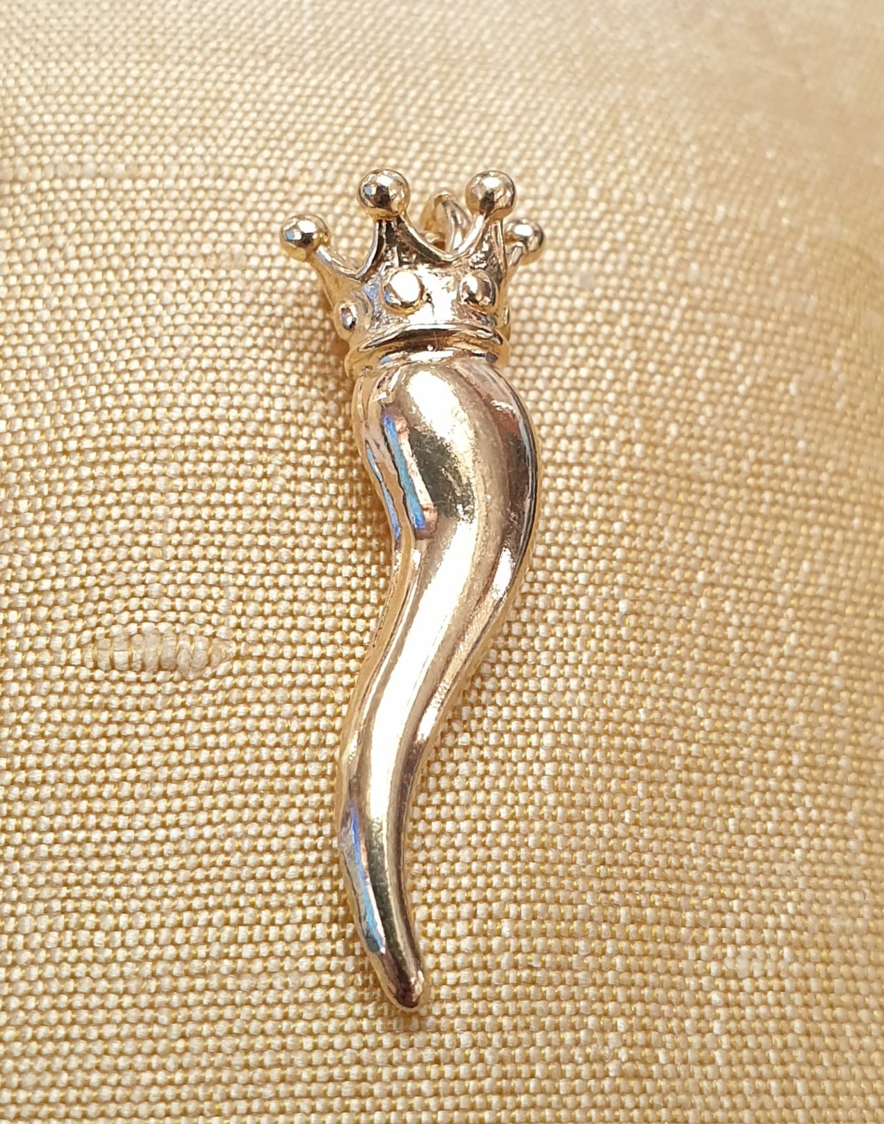 Bracciale perla con cornetto argento - BRPPCOARG.BIA Amanthia Argento dorato