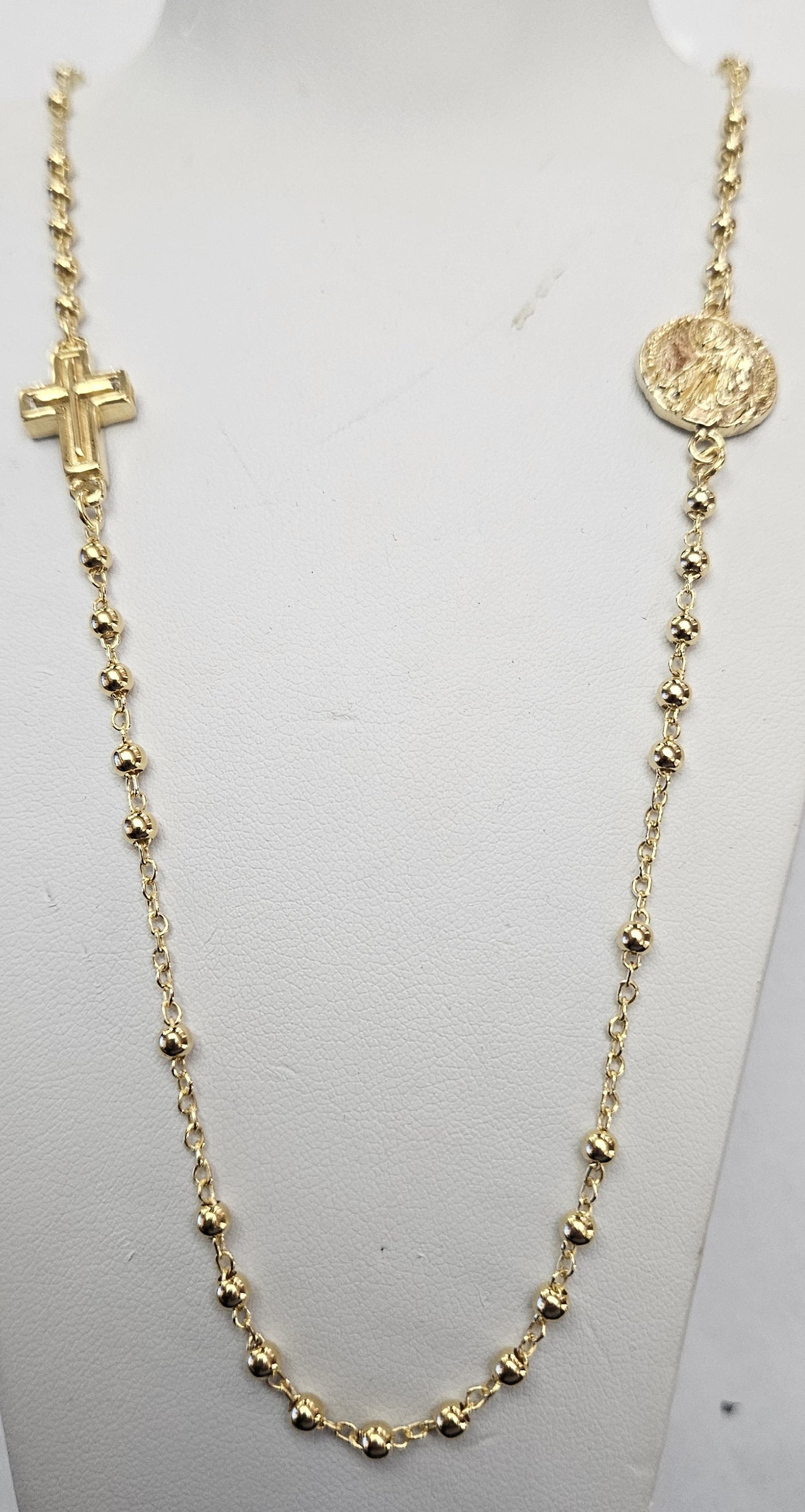 Collana Rosario San Francesco di Paola - RO.SF.005.3MM Amanthia Argento dorato