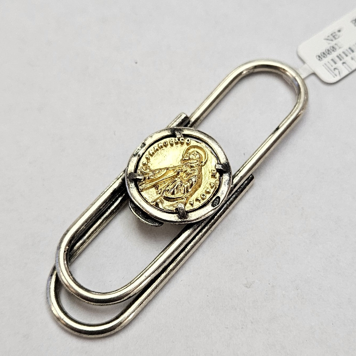Fermasoldi San Francesco di Paola in Argento 925 Bicolore - FS.SF.BC Amanthia