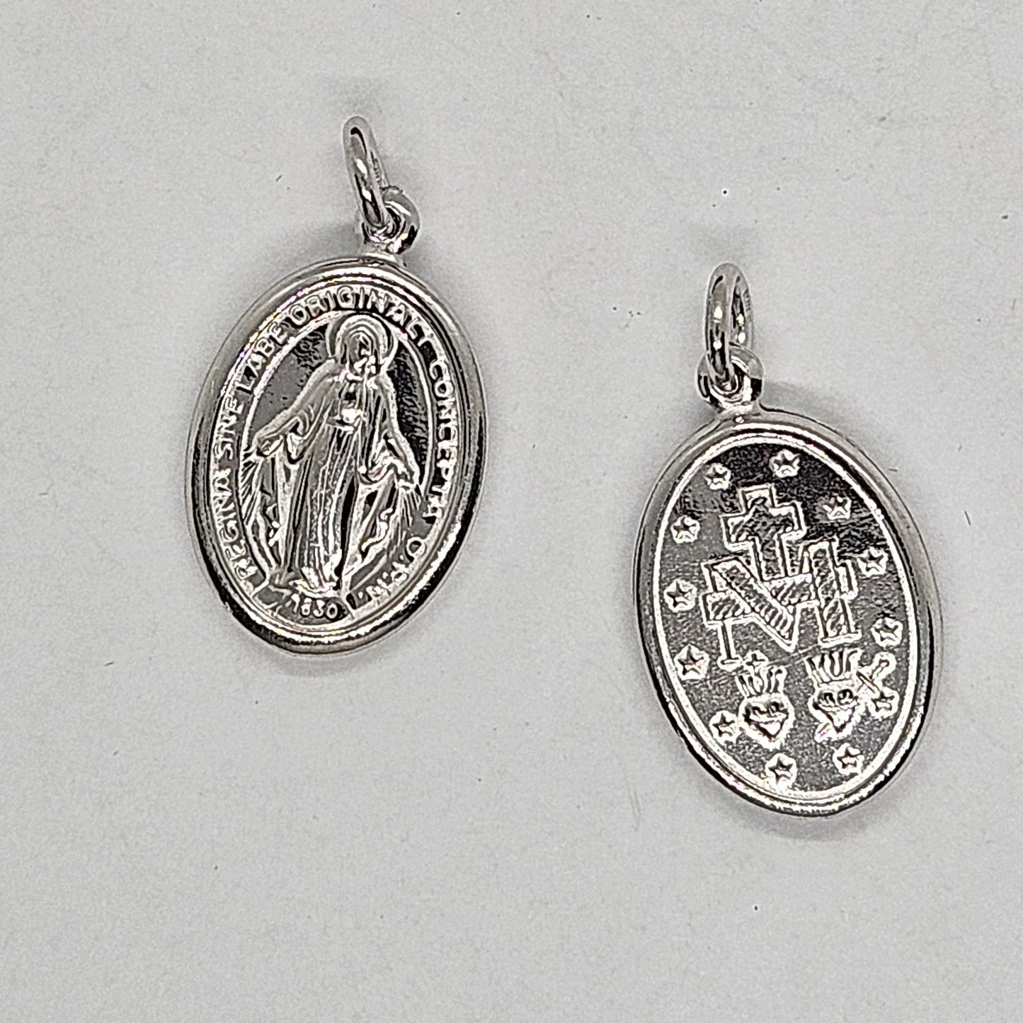 Medaglia Madonna Miracolosa in Argento Amanthia