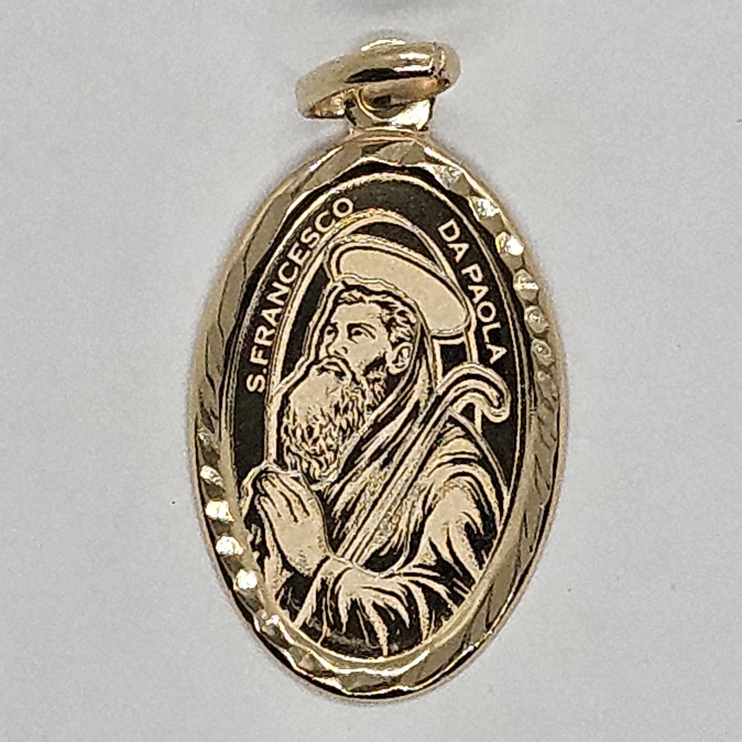 Medaglia Ovale San Francesco di Paola in Oro - MD.SF.ORO.OV Amanthia