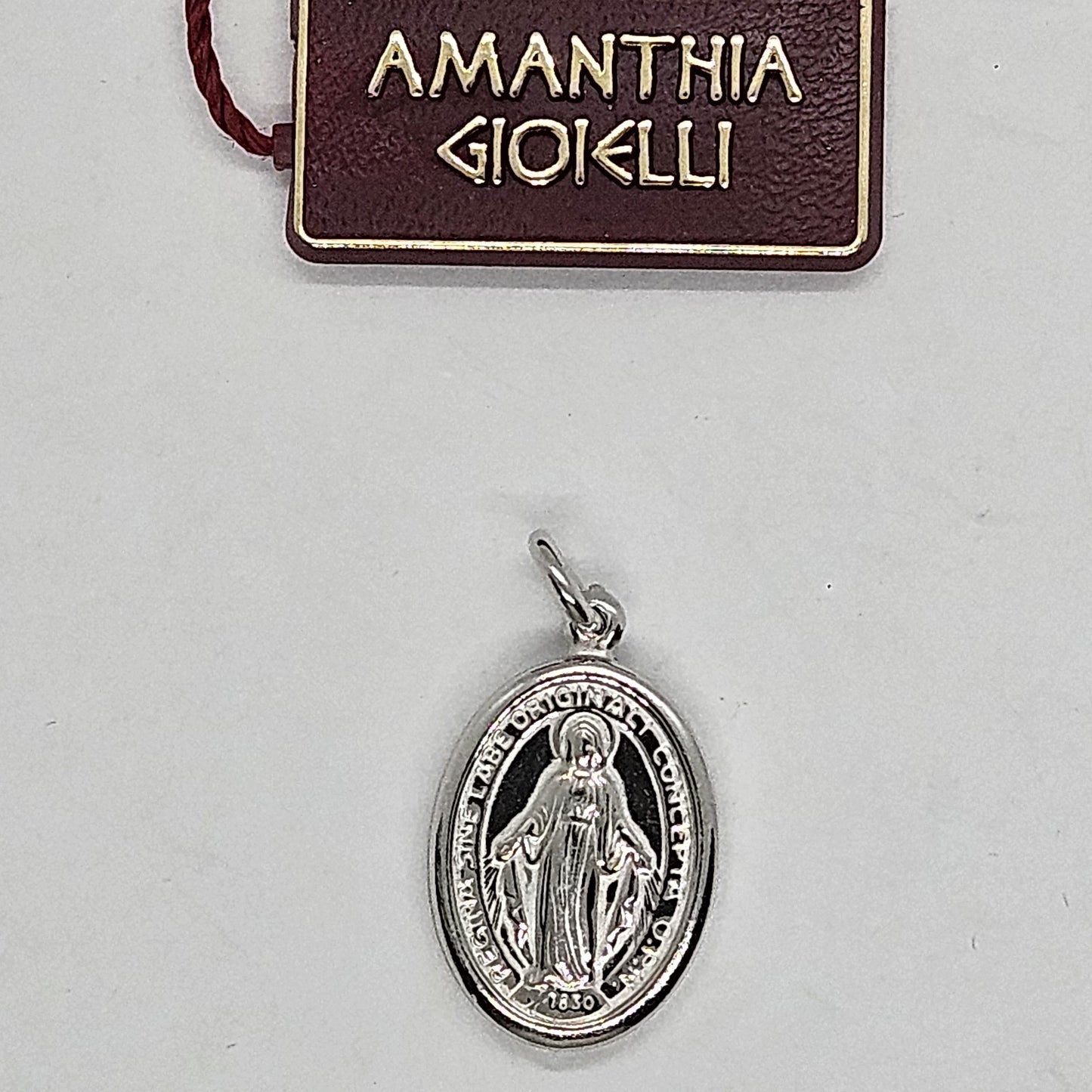 Medaglia Madonna Miracolosa in Argento Amanthia