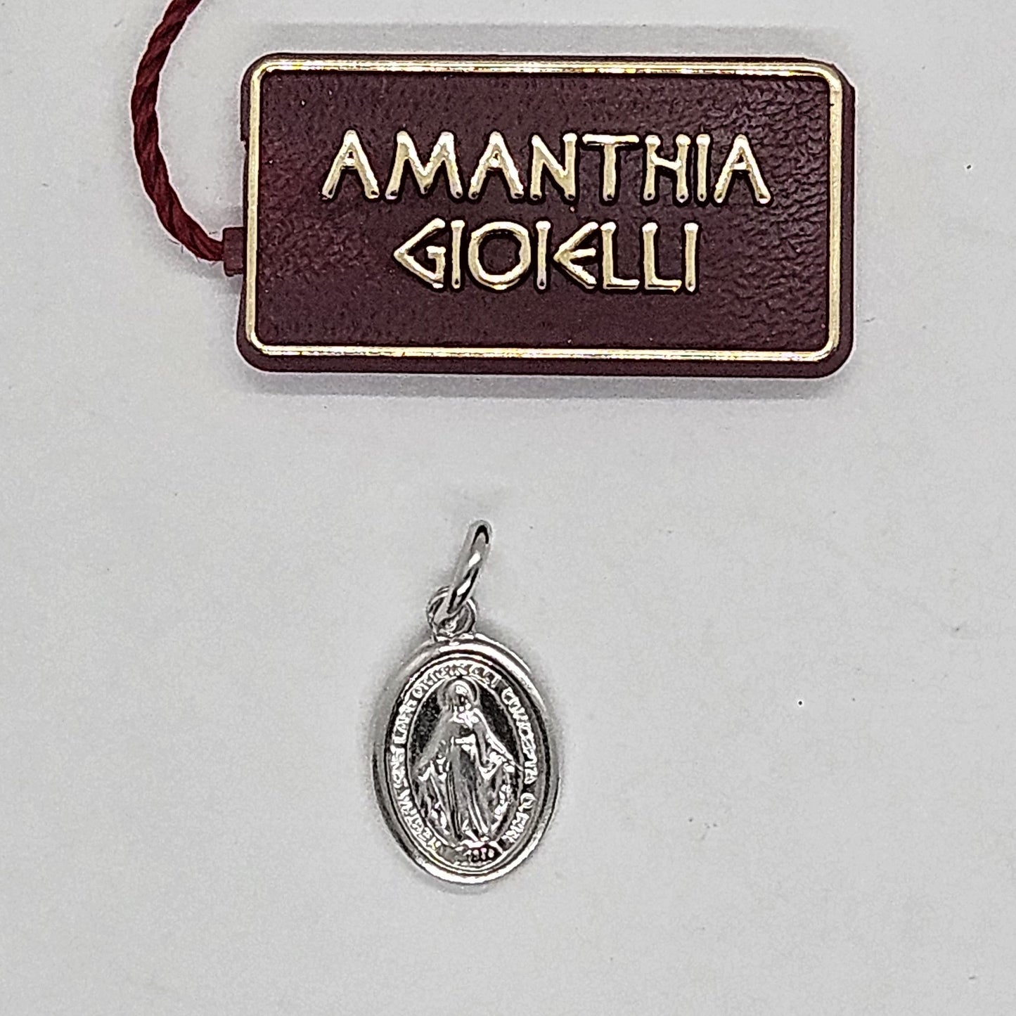Medaglia Madonna Miracolosa in Argento Amanthia PICCOLA