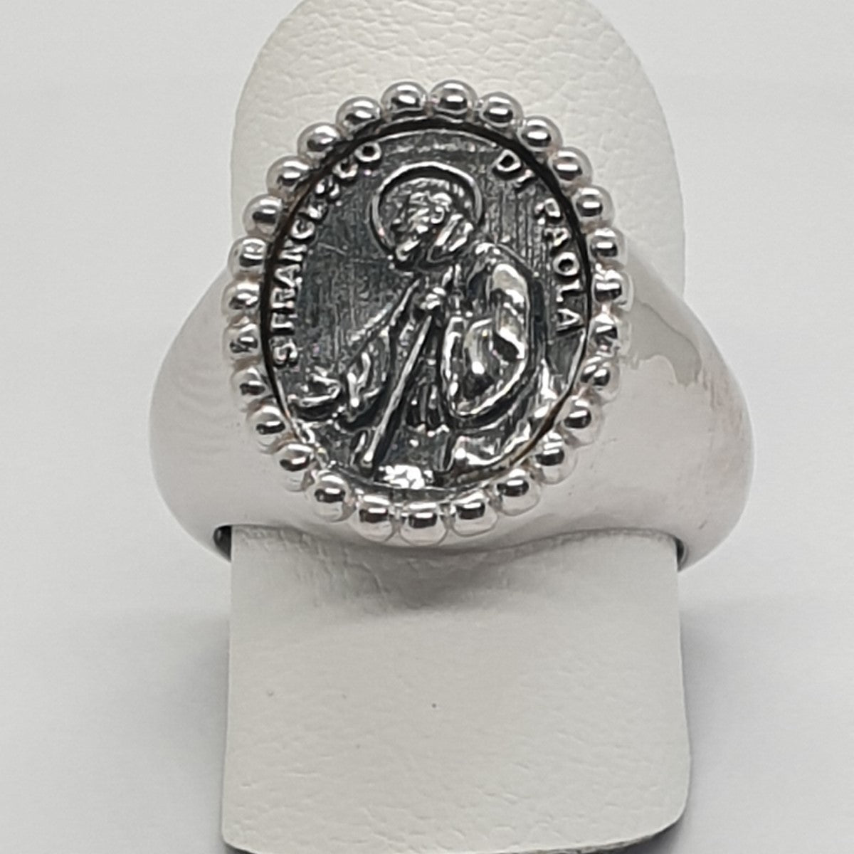 Anello San Francesco di Paola in Argento 925 - AN.SF1  Amanthia Argento bianco  