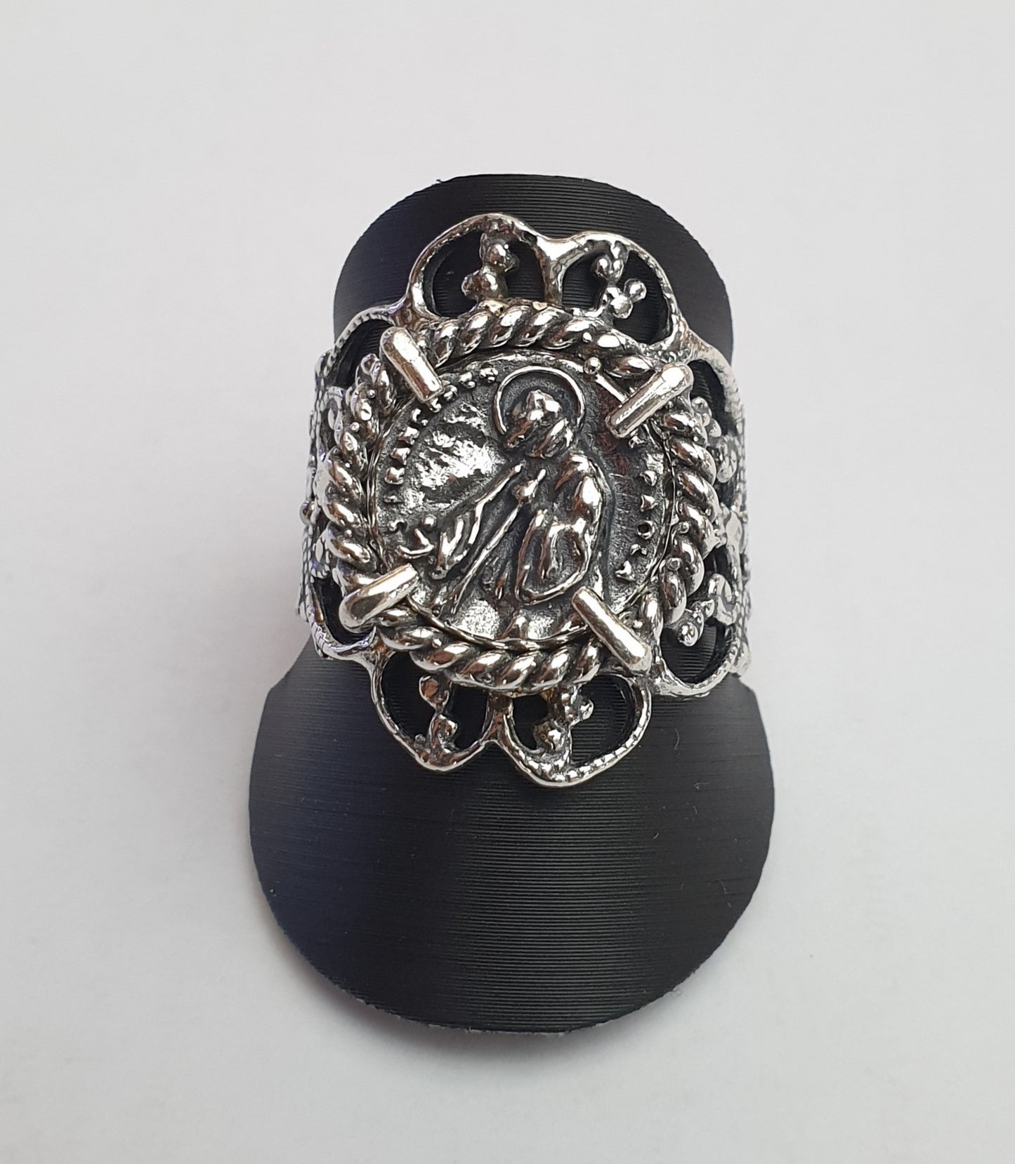 Anello San Francesco di Paola in Argento 925 - AN.SF.005 Amanthia Argento bianco
