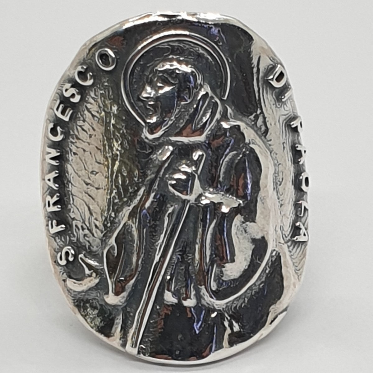 Anello San Francesco di Paola in Argento 925 - AN.SF  Amanthia   