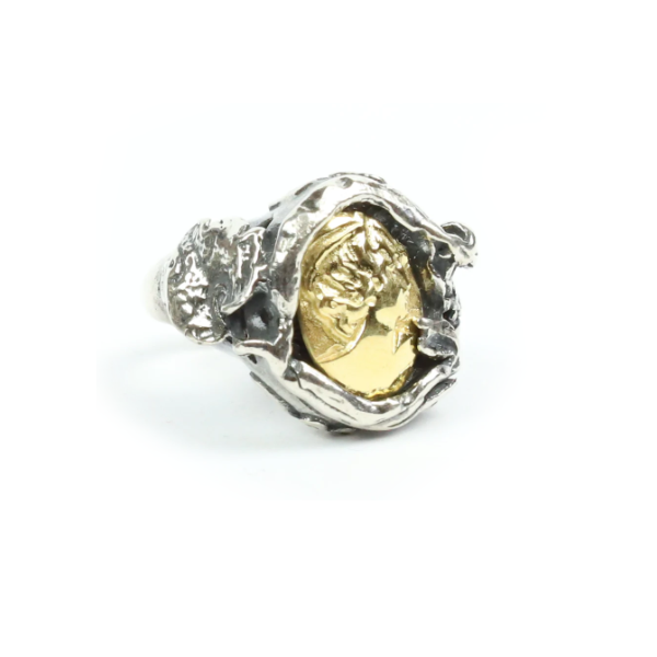 Anello Moneta - AN.042 Amanthia Argento Bicolore