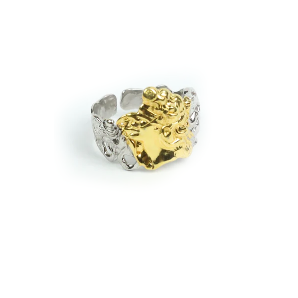 Anello Dea in Argento - AN.060 Amanthia Argento Bicolore