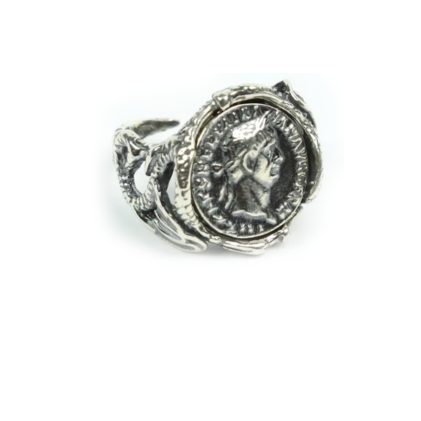 Anello Moneta Cesare - AN.070 Amanthia Argento bianco