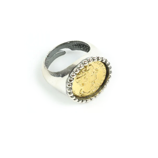 Anello Moneta - AN.084 Amanthia Argento Bicolore