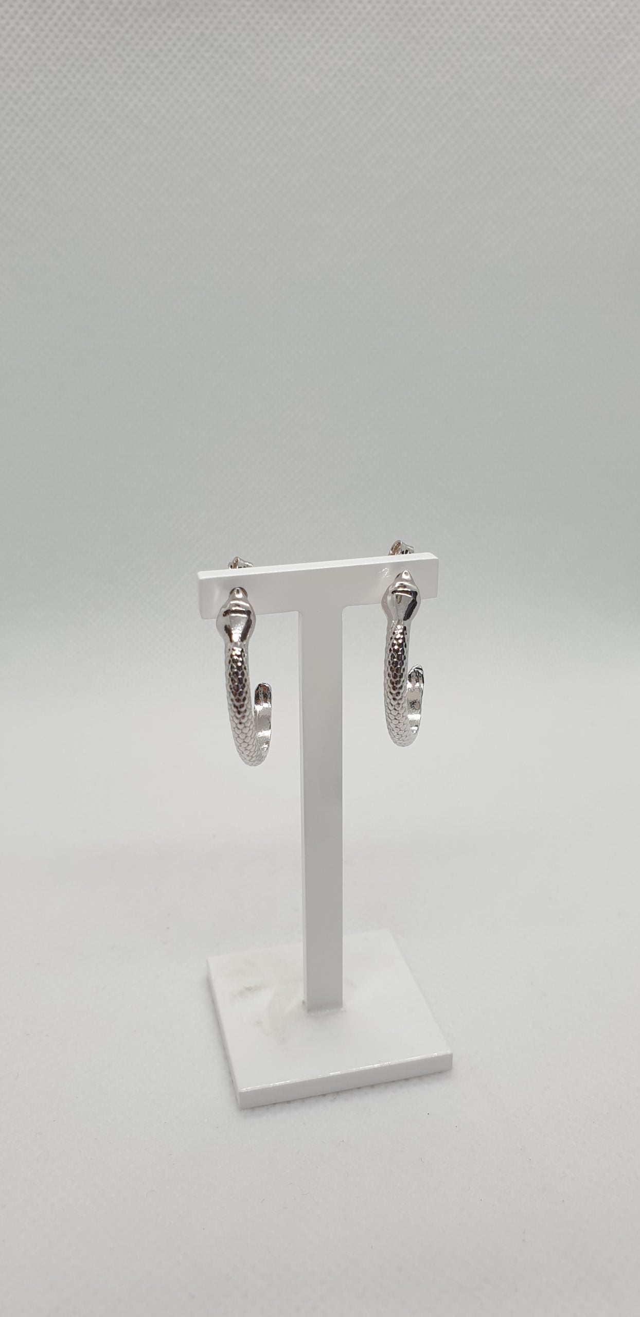 Orecchini Serpente in argento - OR.SER.49 Amanthia Argento bianco Boccole