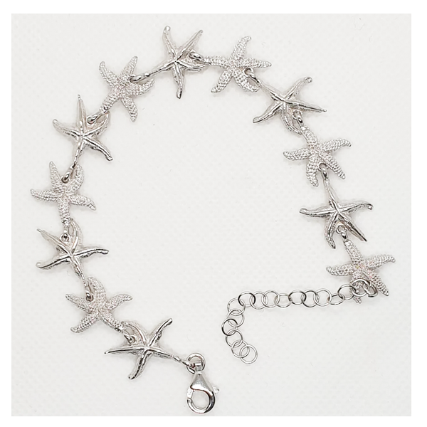 Bracciale stelle marine in argento - BR.SM  Amanthia Argento bianco  