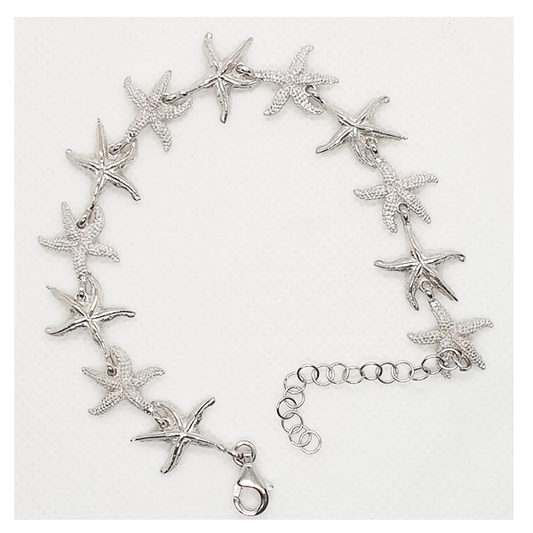 Bracciale stelle marine in argento - BR.SM  Amanthia Argento bianco  