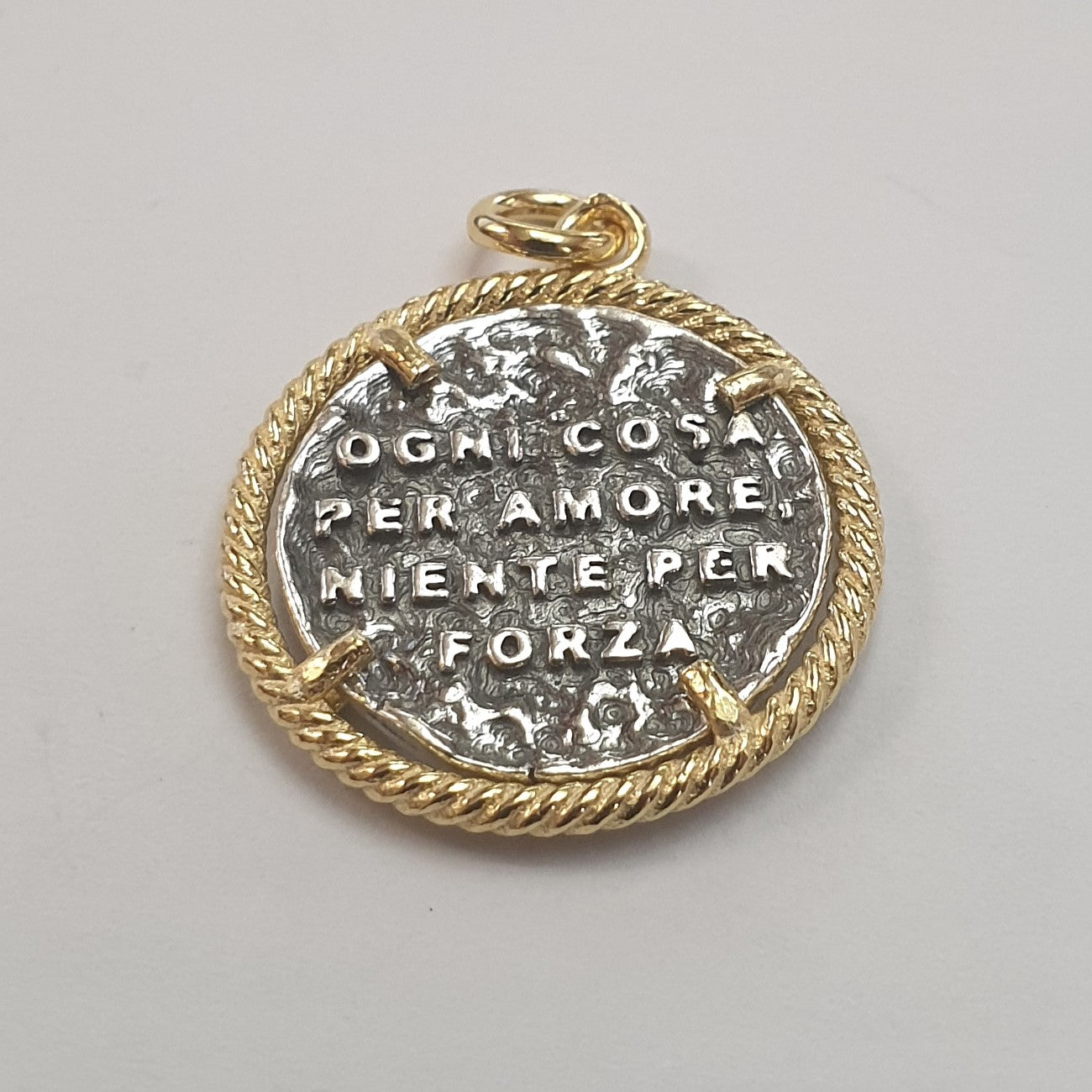 Ciondolo medio San Francesco di Paola in Argento 925 - CI.SF.MD Amanthia