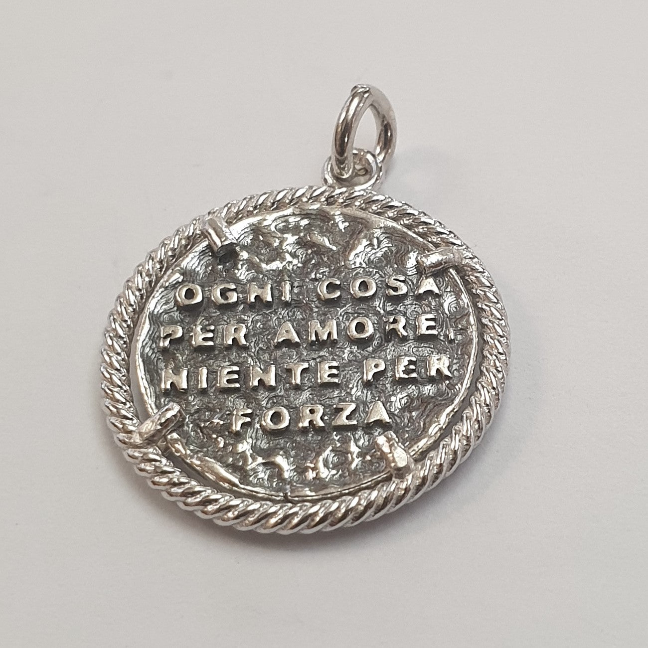 Ciondolo medio San Francesco di Paola in Argento 925 - CI.SF.MD Amanthia
