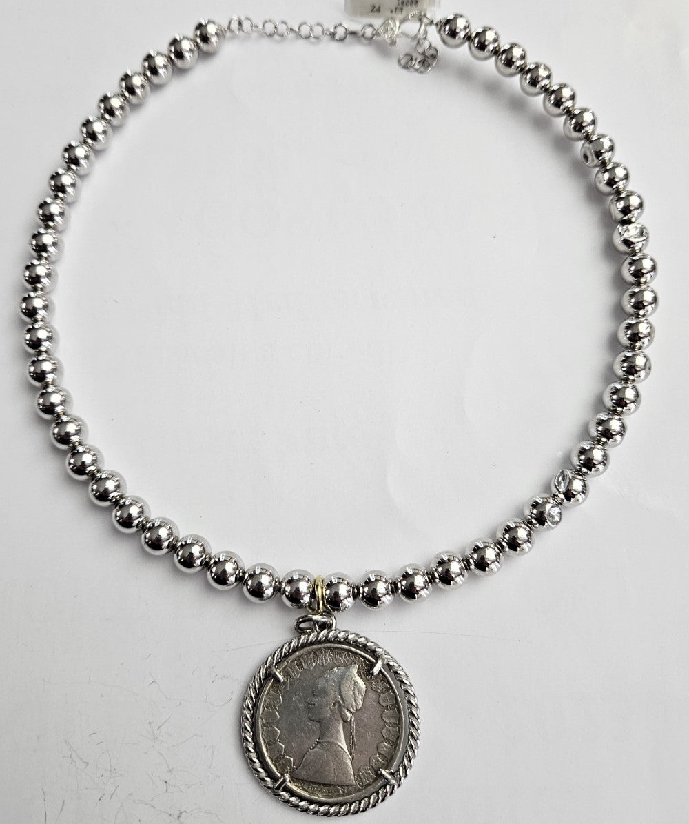 Collana Rigida con moneta d'epoca - CO.RI.500 Amanthia