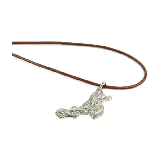 Collana cuoio con Calabria - CO.005 Amanthia