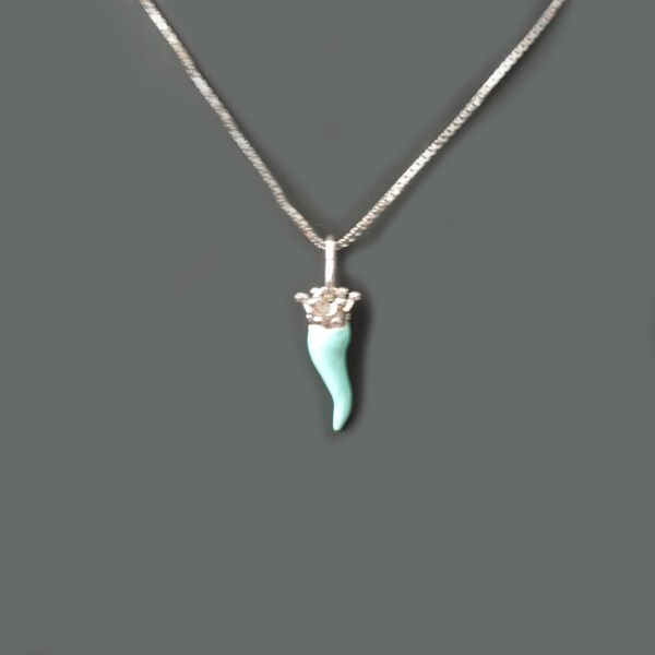 Collana argento con Ciondolo Cornetto "Porta Fortuna" - CO.CO.MI Amanthia
