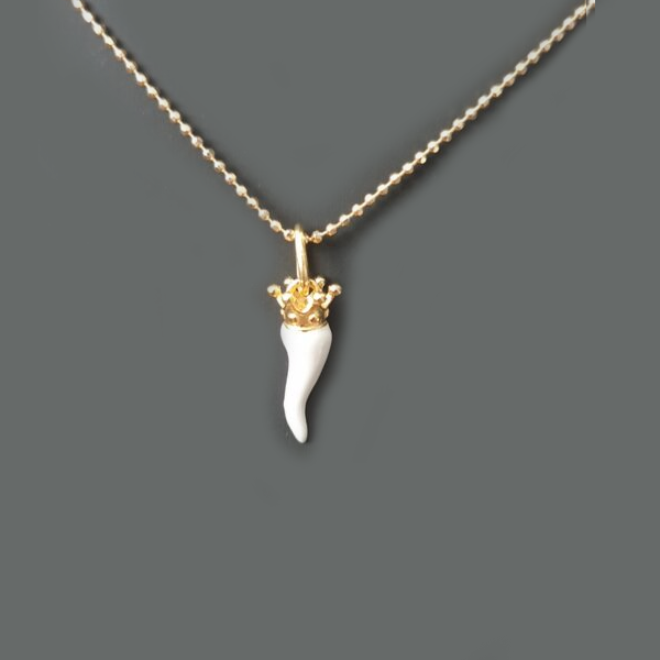 Collana argento con Ciondolo Cornetto "Porta Fortuna" - CO.CO.MI Amanthia