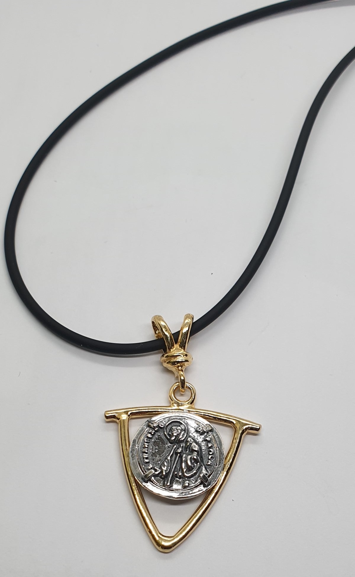 Collana caucciù San Francesco di Paola - CU.SF Amanthia