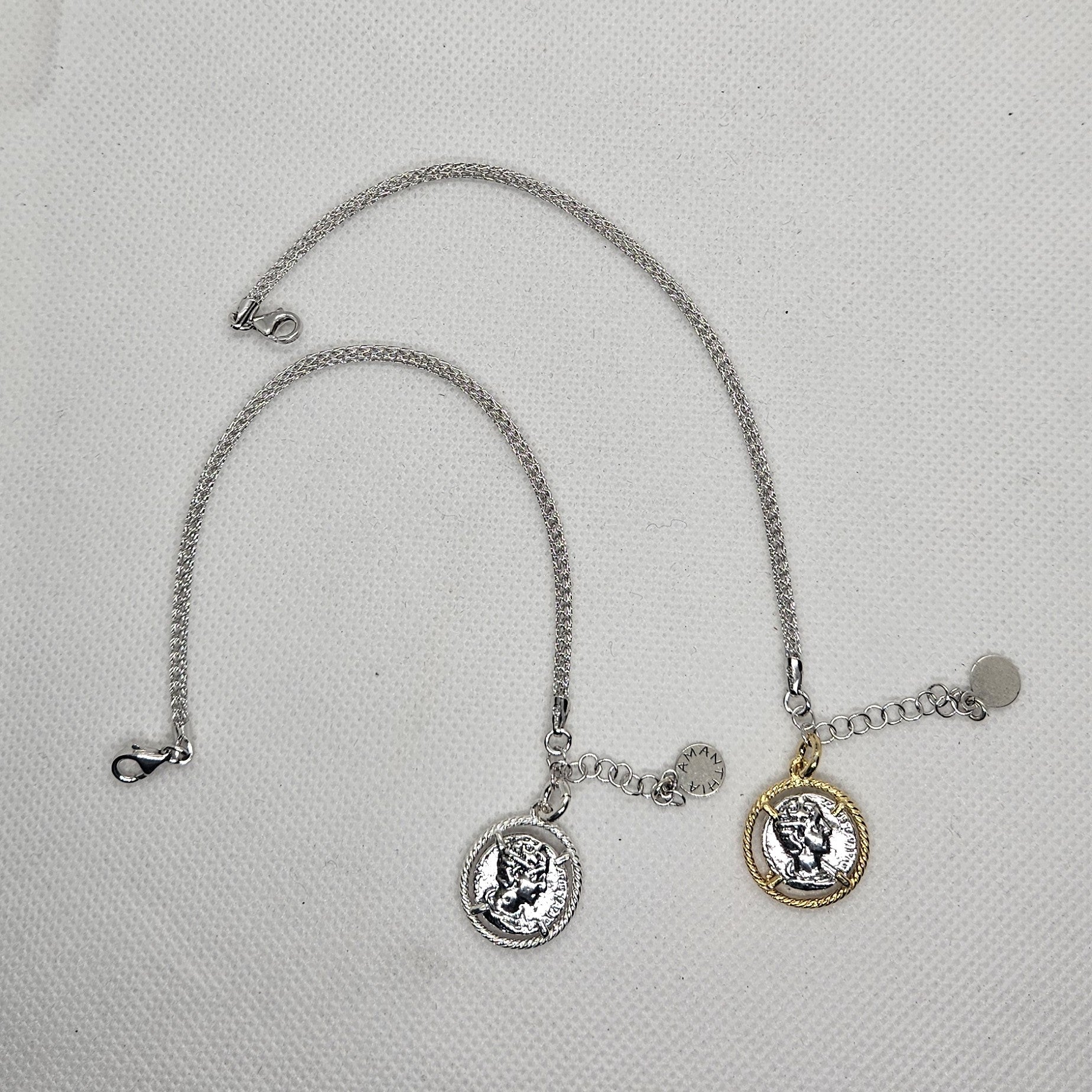 Bracciale Calza Argento con Moneta - BR16.69 Amanthia