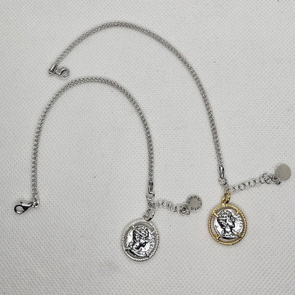 Bracciale Calza Argento con Moneta - BR16.69 Amanthia