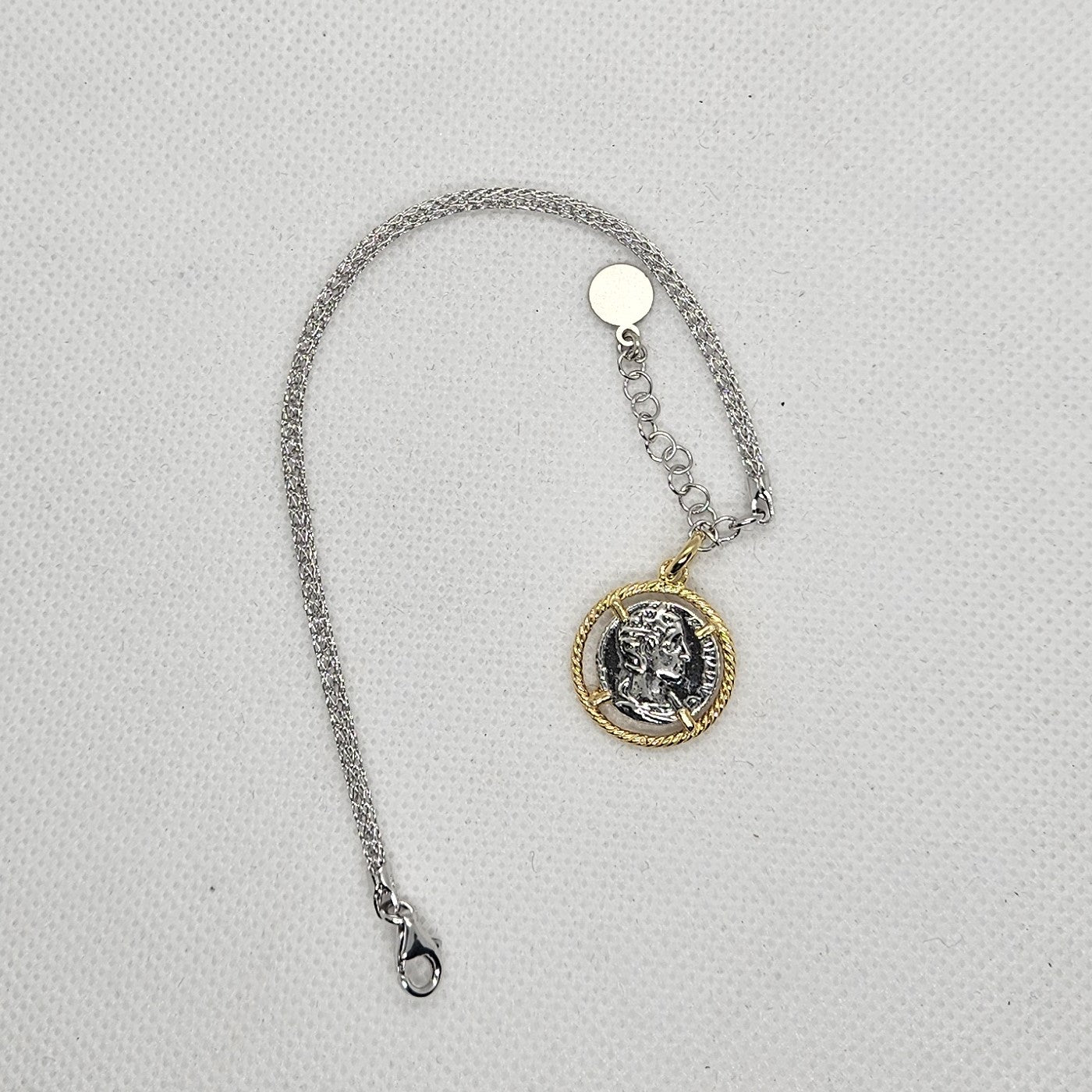 Bracciale Calza Argento con Moneta - BR16.69 Amanthia