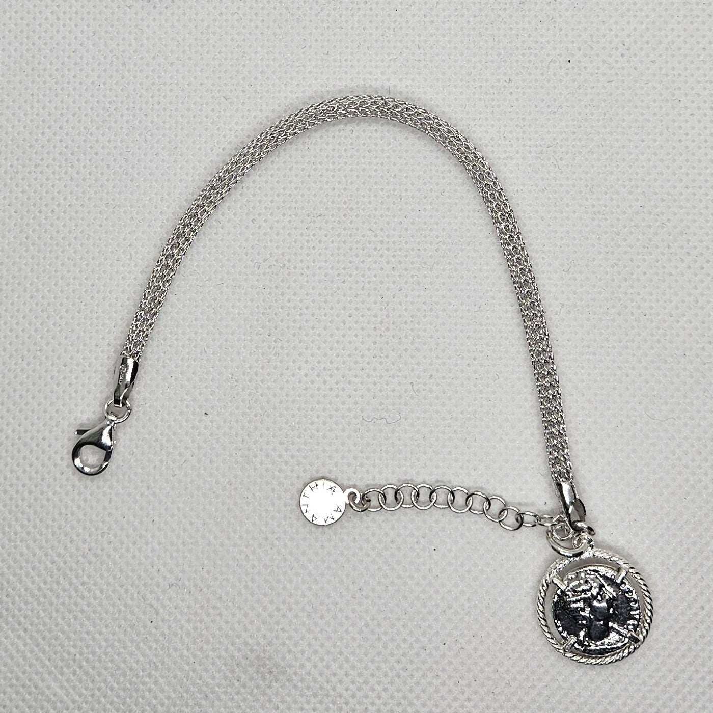 Bracciale Calza Argento con Moneta - BR16.79 Amanthia Argento bianco