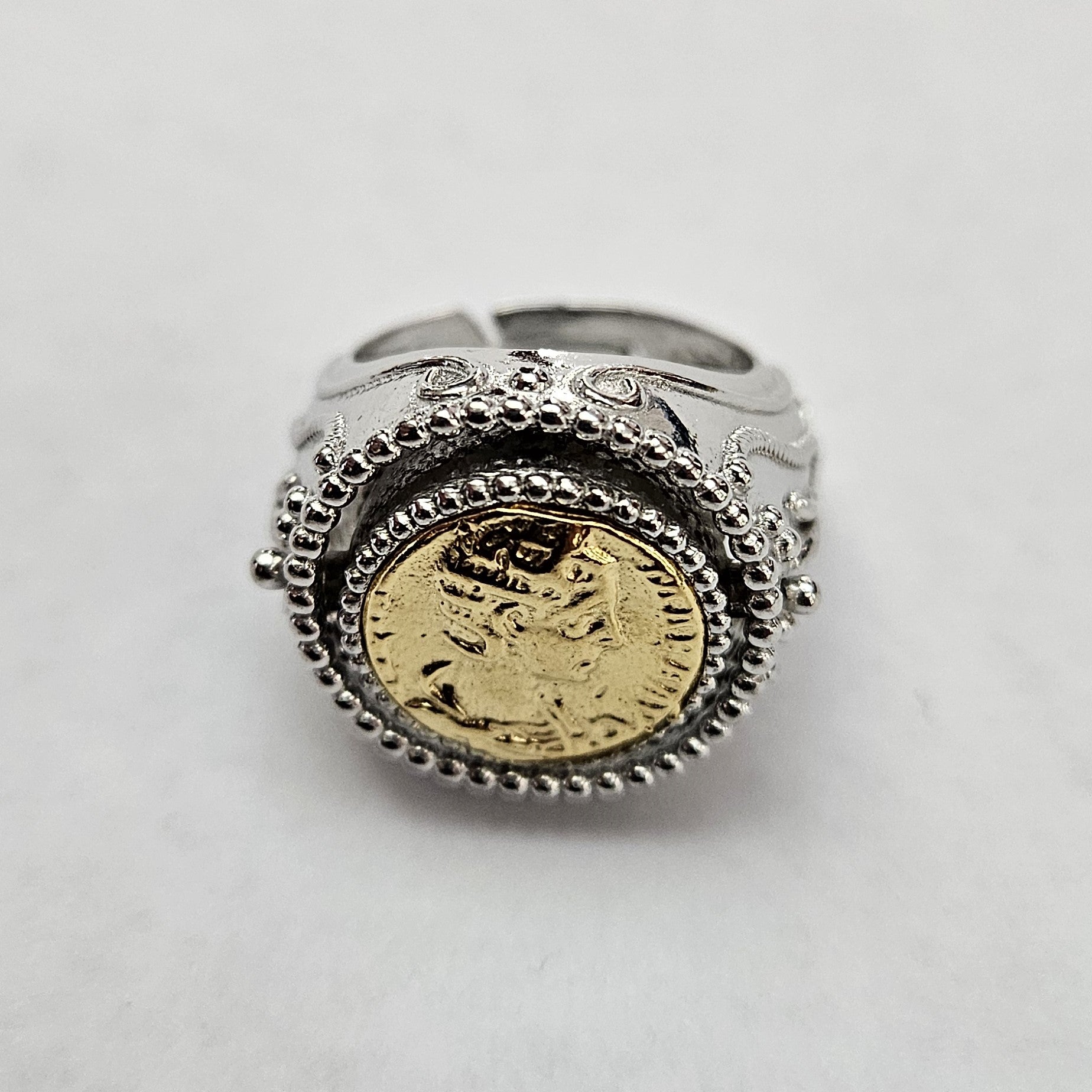 Anello Double Reverse San Francesco di Paola in Argento 925 - AN.DOUBLE.SF  Amanthia   