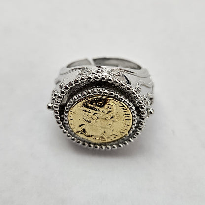 Anello Double Reverse San Francesco di Paola in Argento 925 - AN.DOUBLE.SF  Amanthia   