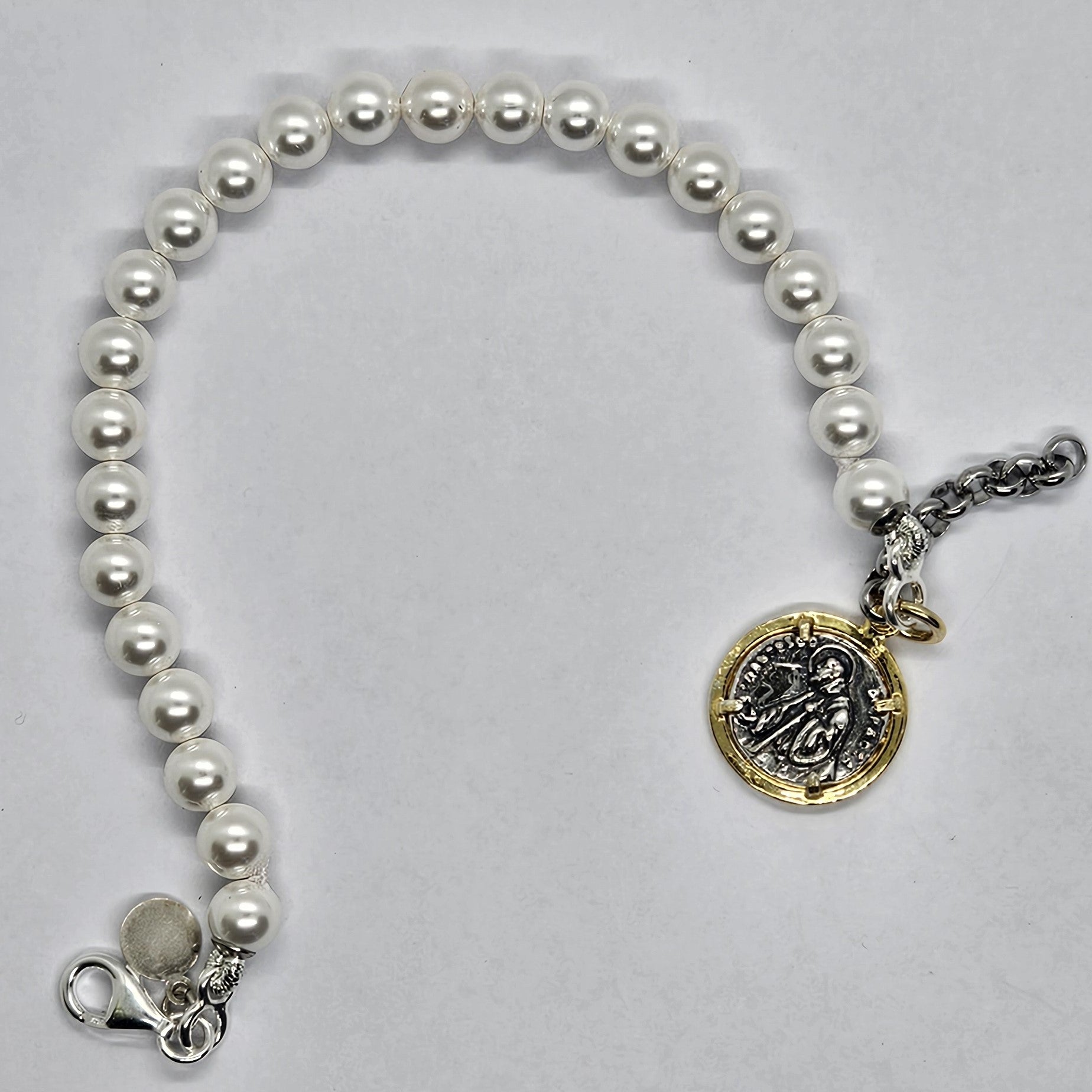 Collana perline argento 925 oro rosa e Tormaline | Stones