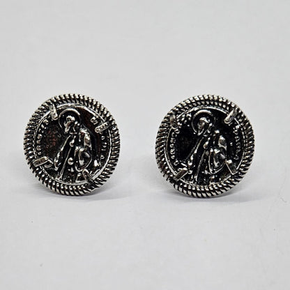 Orecchini San Francesco di Paola in Argento - OR.SF.59  Amanthia Argento Bianco  