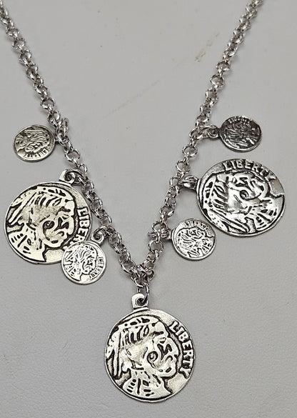 Collana Monete in argento 925 - CO.MO  Amanthia   