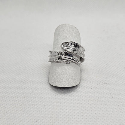 Anello Foglia in Argento - AN.114.69 Amanthia Argento bianco