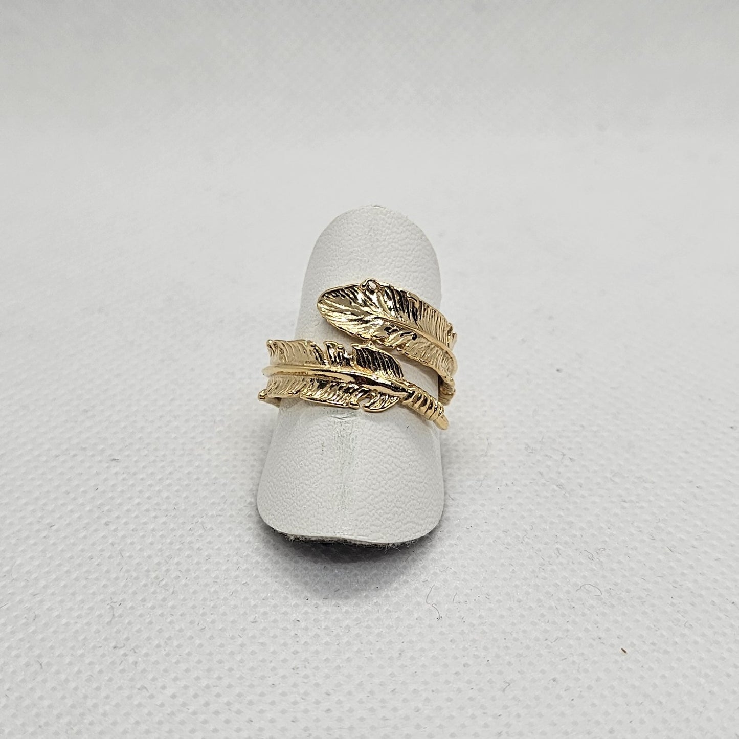 Anello Foglia in Argento - AN.114.69 Amanthia Argento dorato