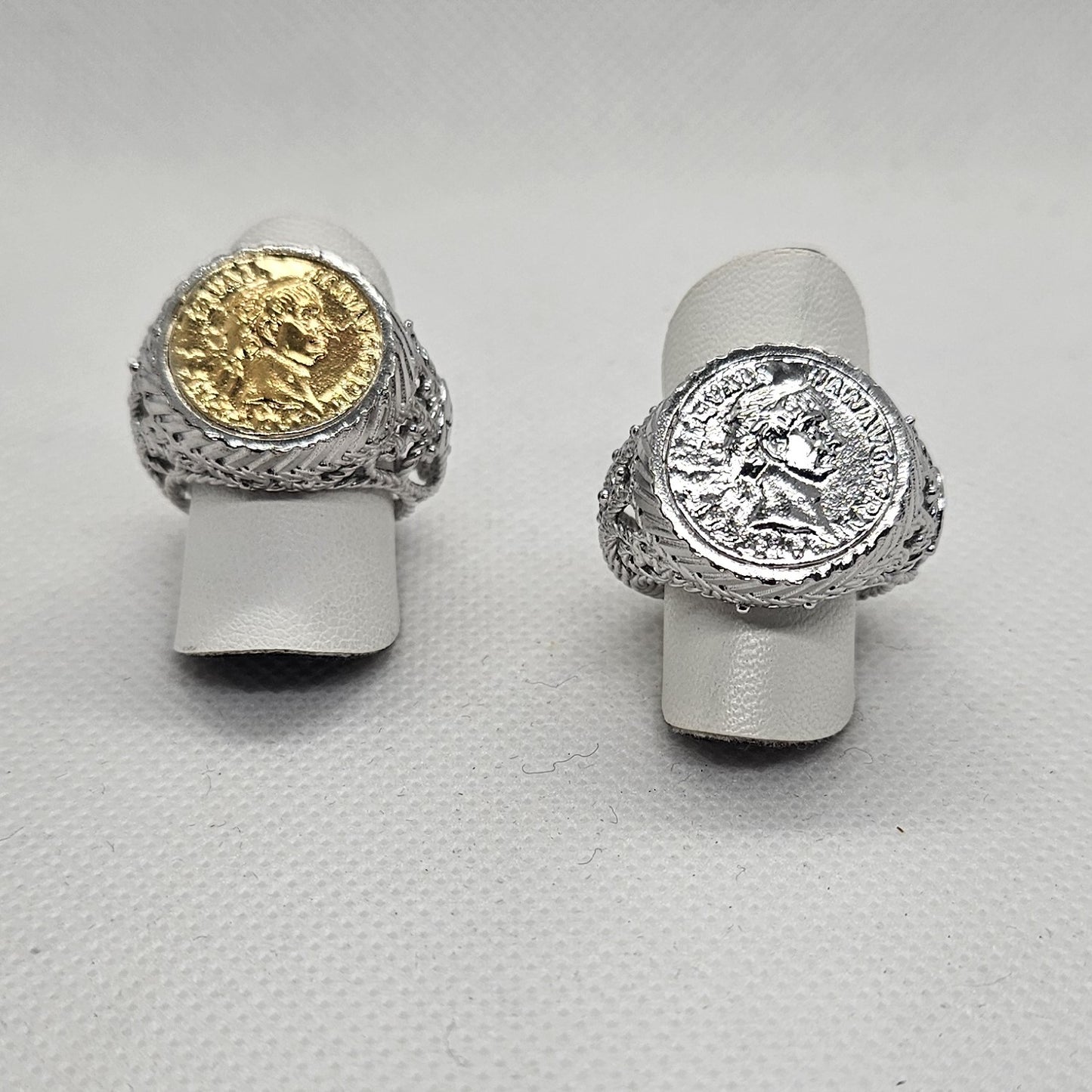 Anello Fascia con Moneta in Argento - AN.MO.3.95 Amanthia