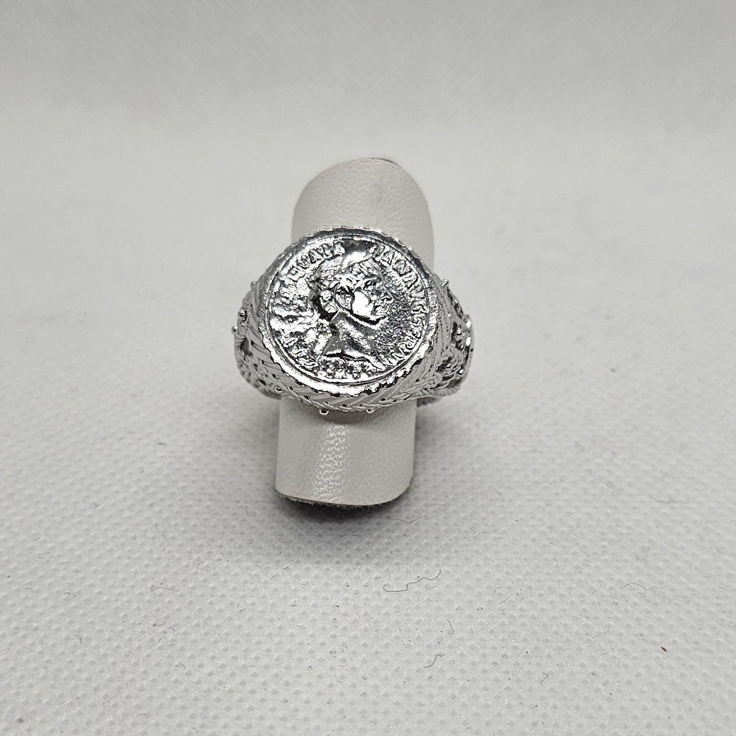 Anello Fascia con Moneta in Argento - AN.MO.3.95 Amanthia