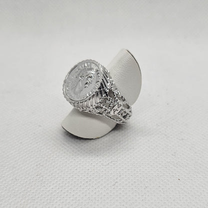 Anello Fascia con Moneta in Argento - AN.MO.3.95 Amanthia ARGENTO